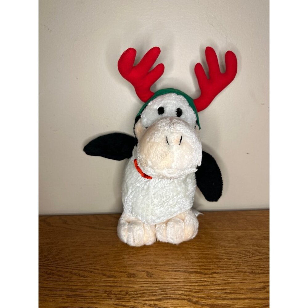 Vintage 1995 Bloom County Opus N' Bill Opus in Antlers Christmas Plush 13 Inch